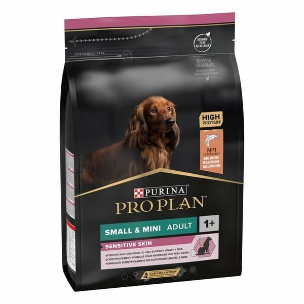 Pro Plan Small Mini Sensitive Skin suņu barība jutīgai ādai ar lasi 3 kg